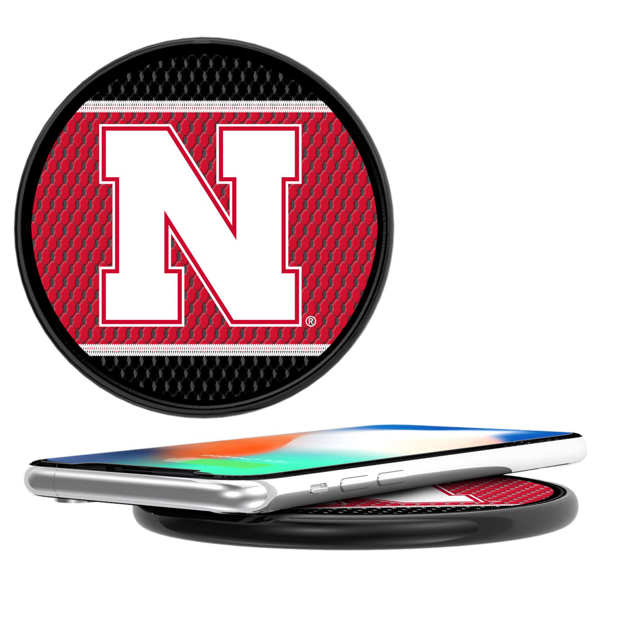 Keyscaper Nebraska Huskers 15 Watt Wireless Induction Charger