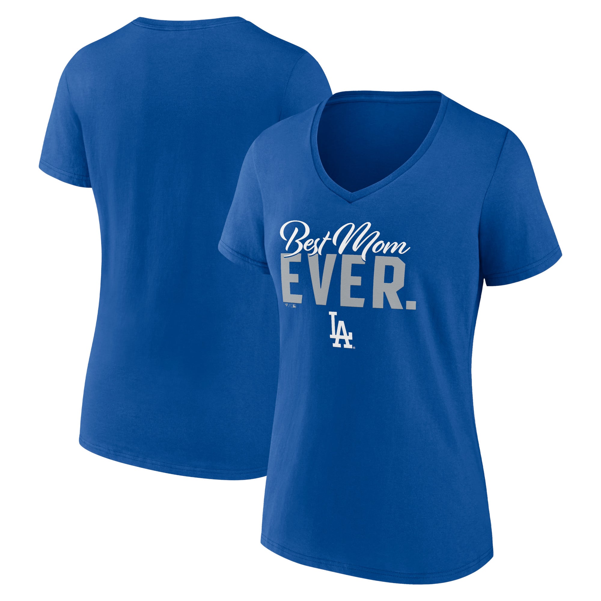 Women's Fanatics Royal Los Angeles Dodgers Mother's Day V-Neck T-Shirt