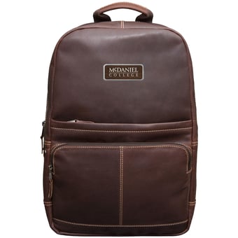 Brown McDaniel Green Terror Logo Plate Kannah Canyon Backpack