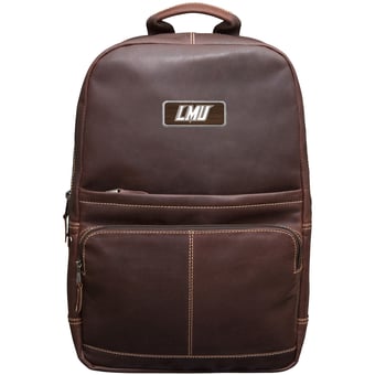 Brown Lincoln Memorial Railsplitters Logo Plate Kannah Canyon Backpack