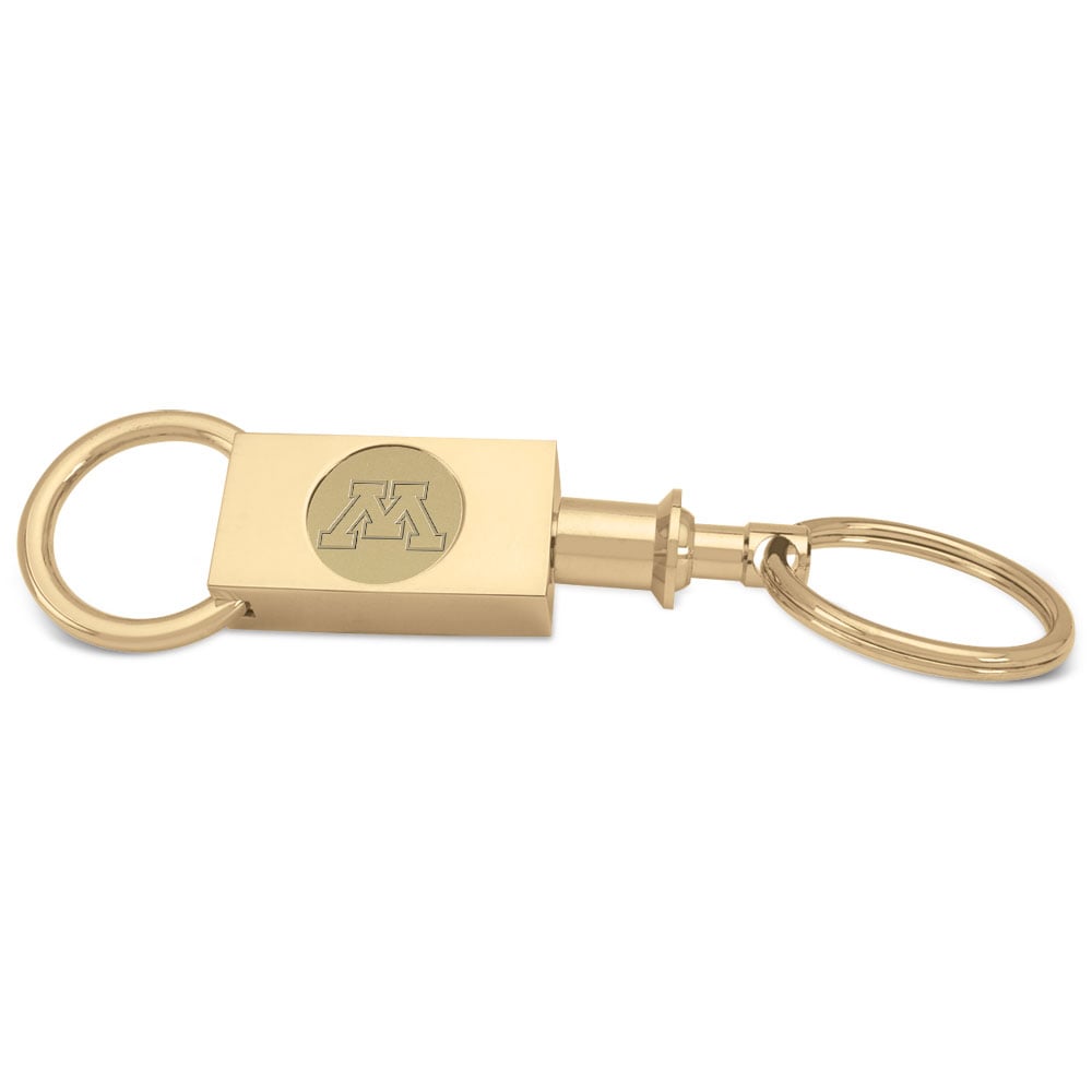 Gold Minnesota Golden Gophers Personalized Key Ring