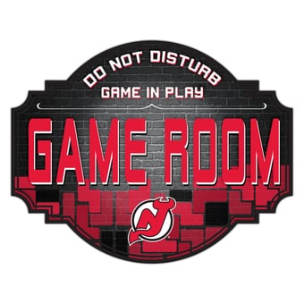 New Jersey Devils 12'' Game Room Tavern Sign