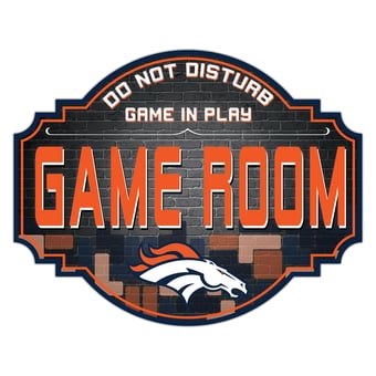 Denver Broncos 12'' Game Room Tavern Sign