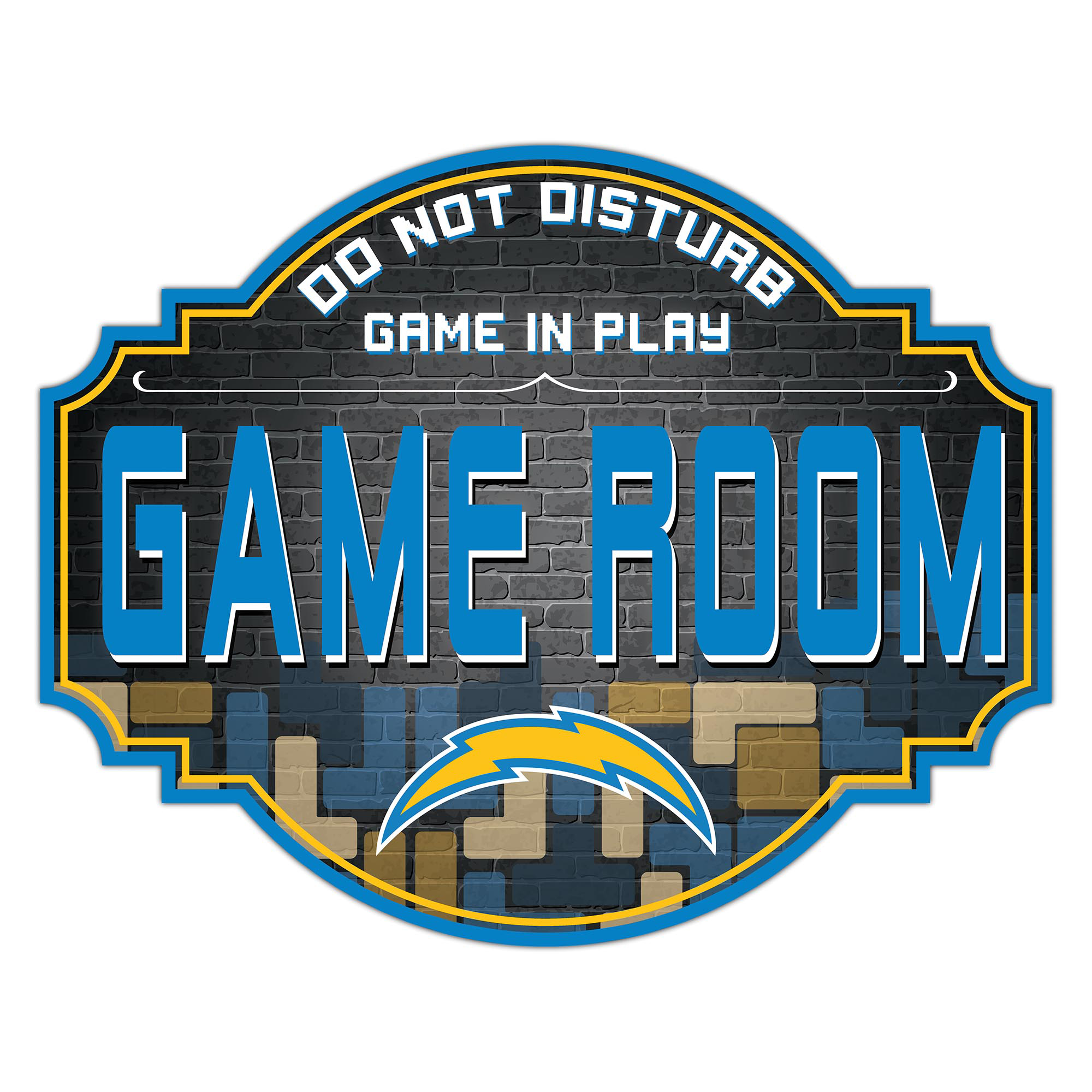 Los Angeles Chargers 12'' Game Room Tavern Sign