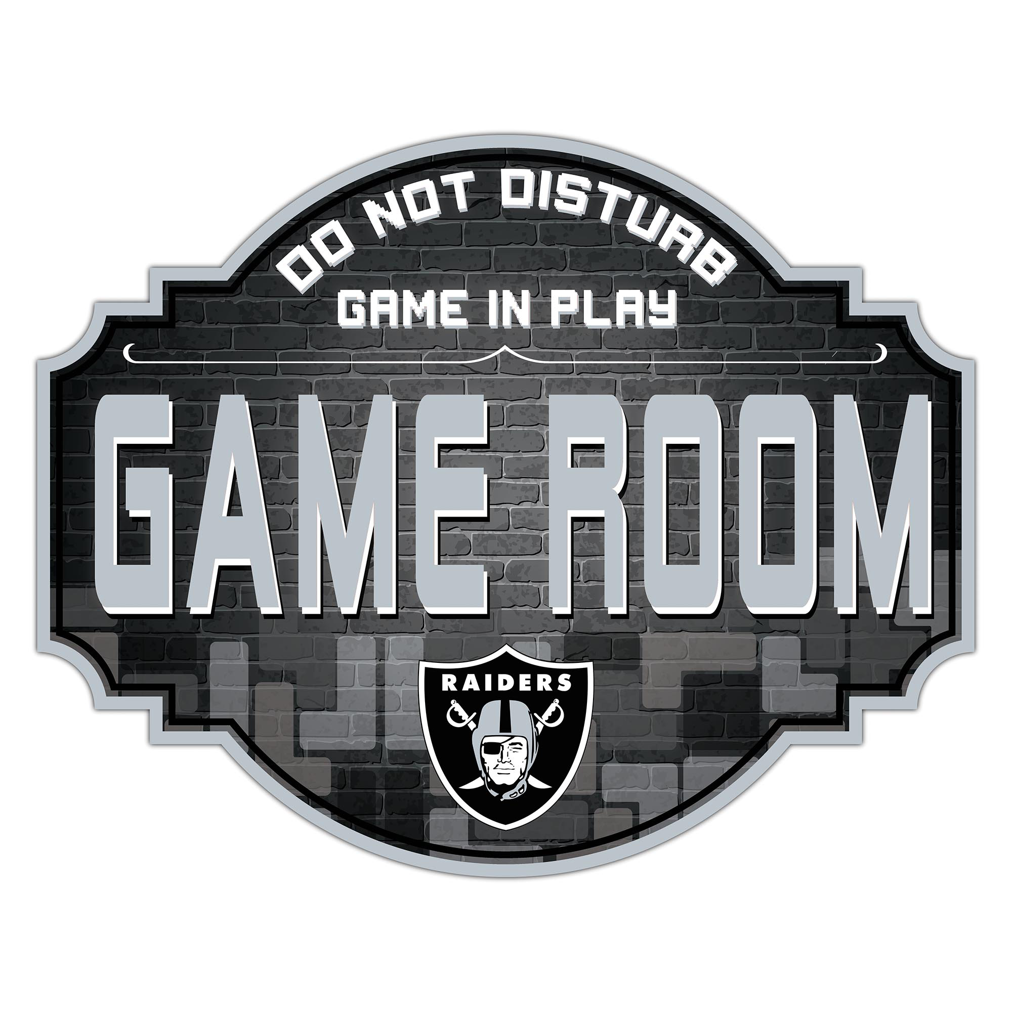 Las Vegas Raiders 12'' Game Room Tavern Sign