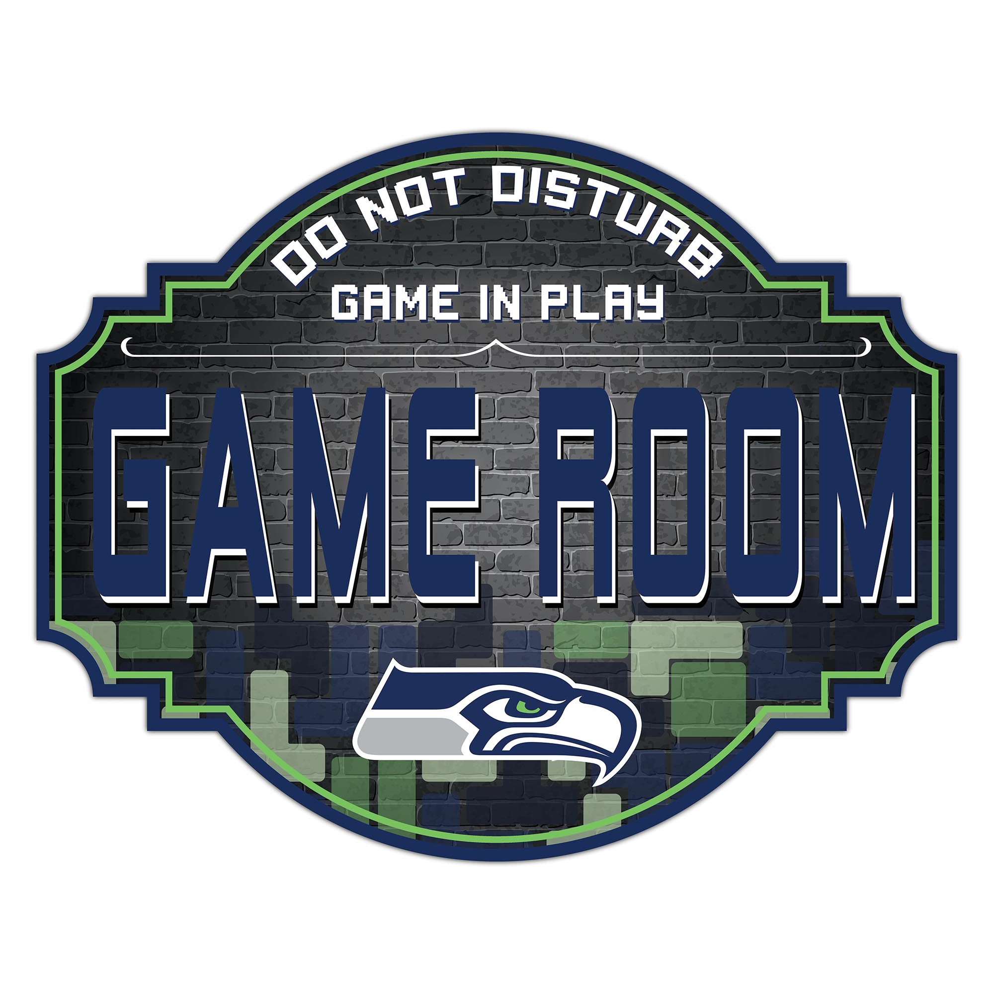 Seattle Seahawks 12'' Game Room Tavern Sign