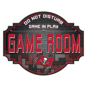 Tampa Bay Buccaneers 12'' Game Room Tavern Sign