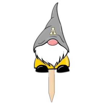 Appalachian State Mountaineers Gnome Yard Stake