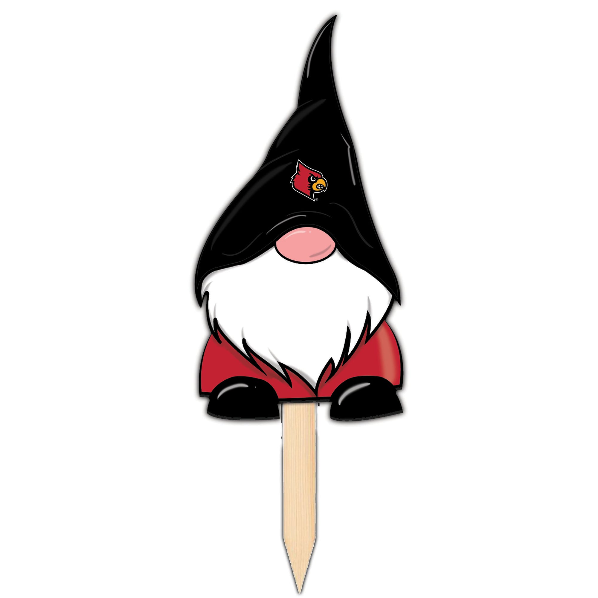 Louisville Cardinals Gnome Yard Stake