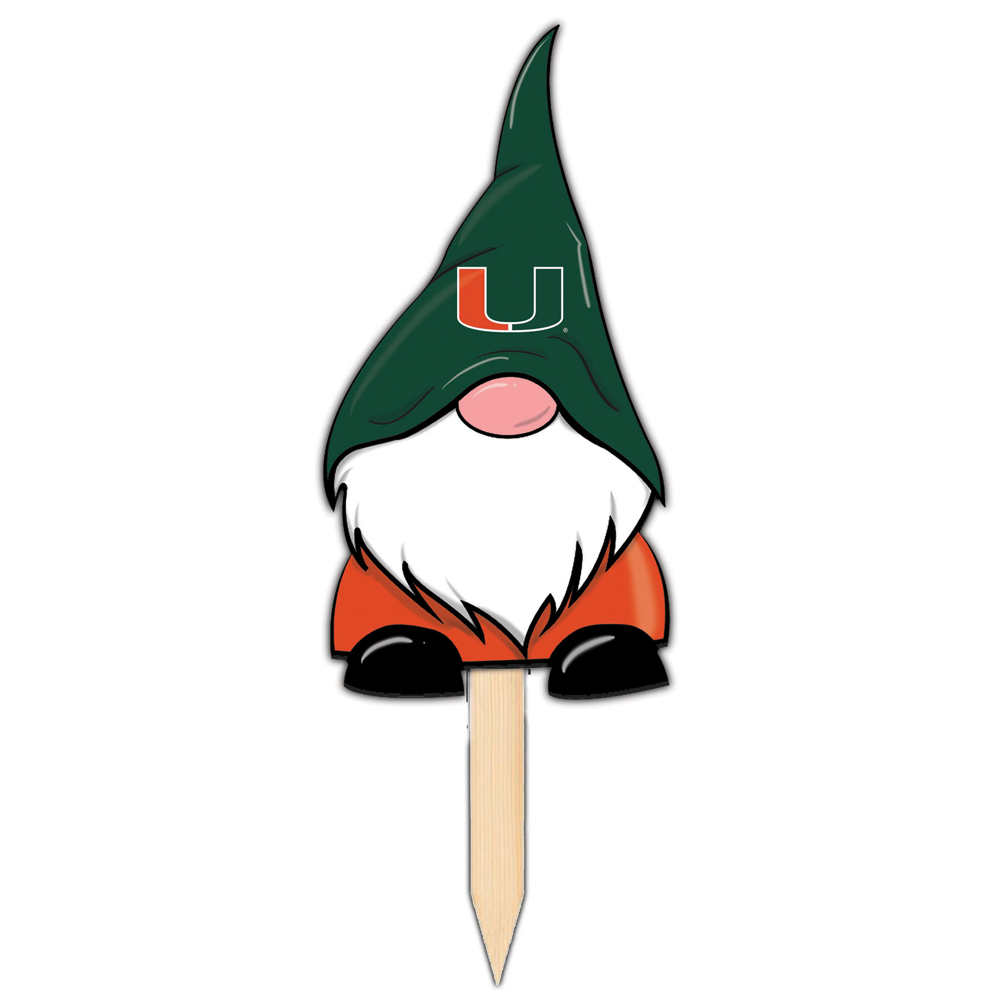 Miami Hurricanes Gnome Yard Stake Miami Hurricanes Gnome Yard Stake