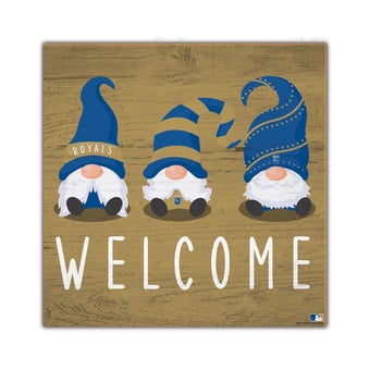 Kansas City Royals 10'' x 10'' Welcome Gnomes Sign