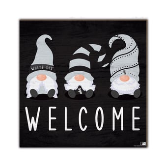 Chicago White Sox 10'' x 10'' Welcome Gnomes Sign