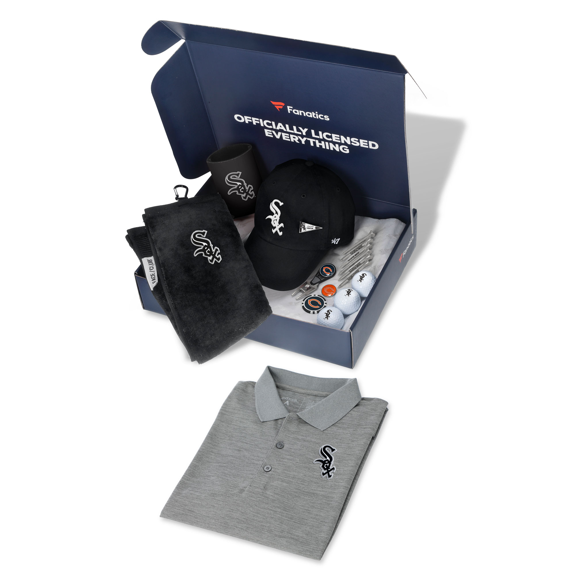 WinCraft Chicago White Sox Fanatics Pack Golf Themed Gift Box – 5+ Value WinCraft Chicago White Sox Fanatics Pack Golf Themed Gift Box – 5+ Value