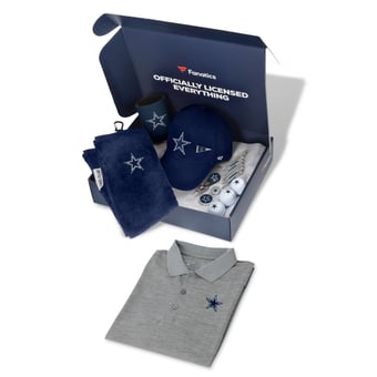 WinCraft Dallas Cowboys Fanatics Pack Golf Themed Gift Box - $155+ Value