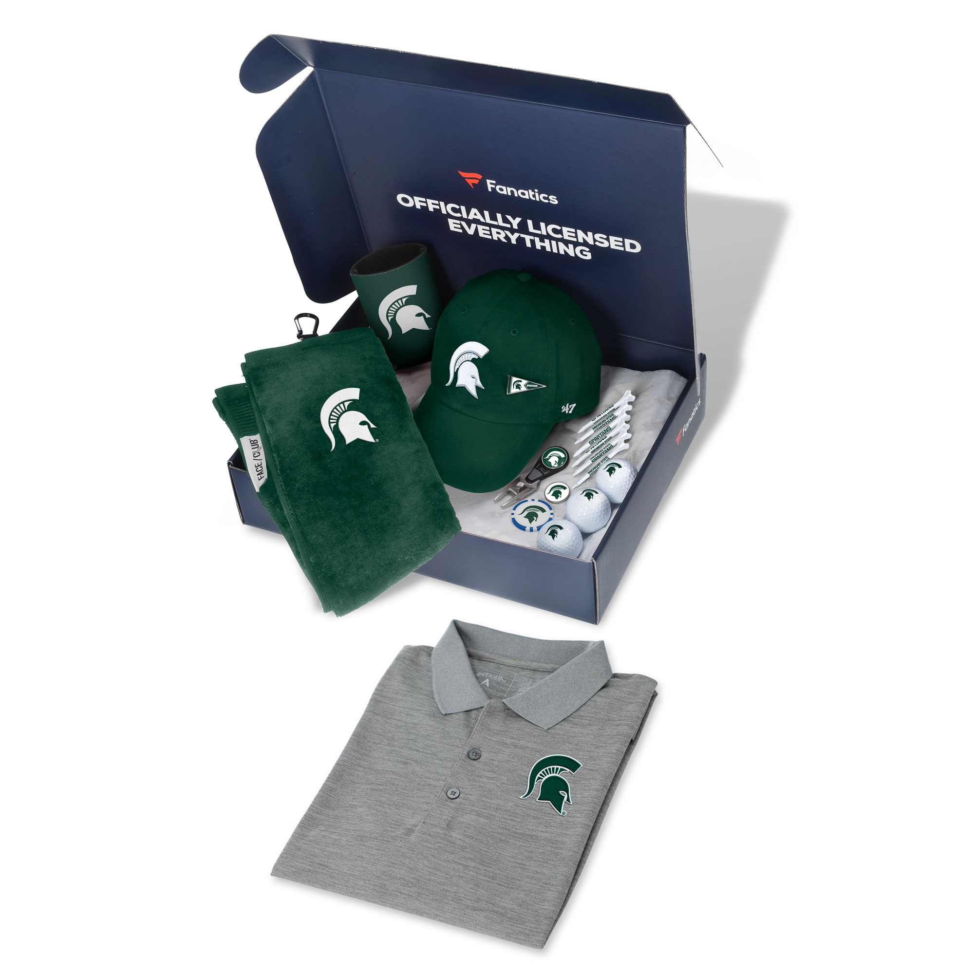 WinCraft Michigan State Spartans Fanatics Pack Golf Themed Gift Box – 5+ Value WinCraft Michigan State Spartans Fanatics Pack Golf Themed Gift Box – 5+ Value