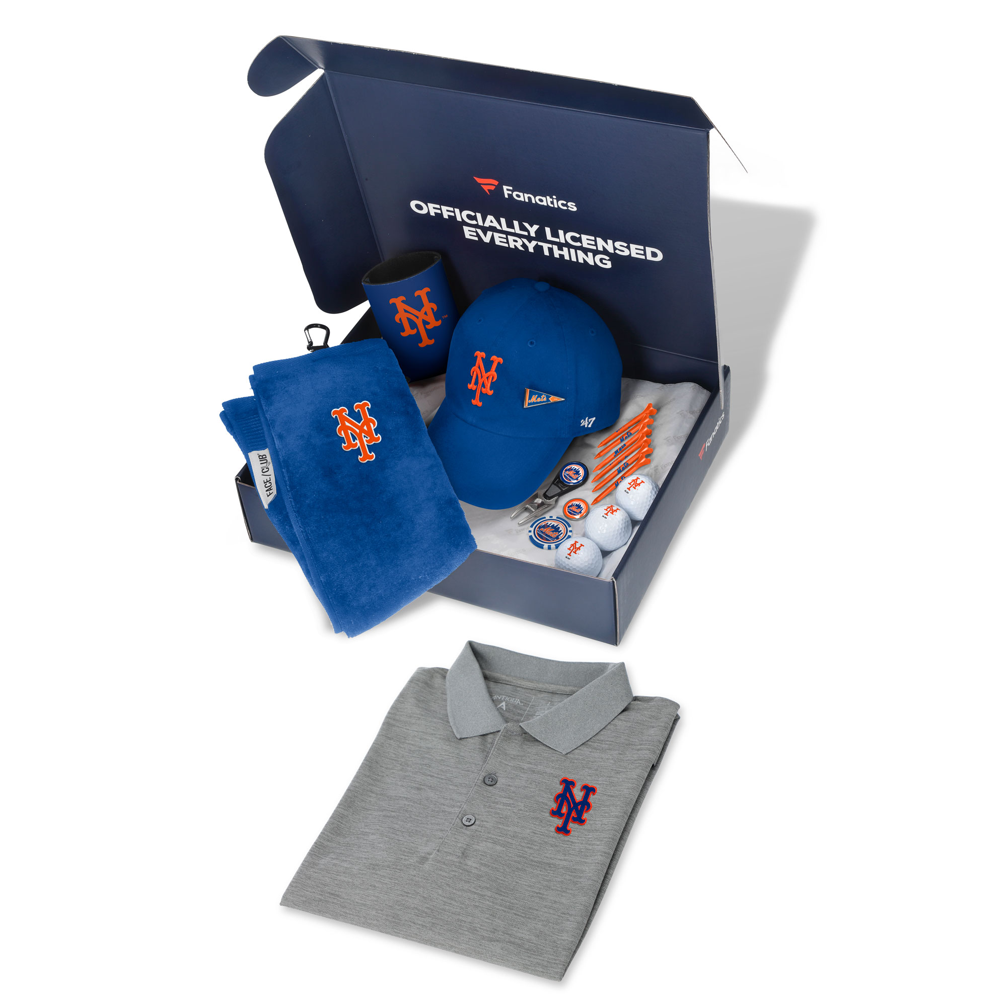 WinCraft New York Mets Fanatics Pack Golf Themed Gift Box – 5+ Value WinCraft New York Mets Fanatics Pack Golf Themed Gift Box – 5+ Value