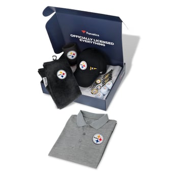 WinCraft Pittsburgh Steelers Fanatics Pack Golf Themed Gift Box - $155+ Value