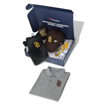 WinCraft San Diego Padres Fanatics Pack Golf Themed Gift Box - $155+ Value