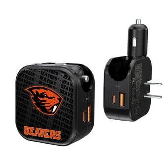 Oregon State Beavers Team Logo Dual Port USB Car & Home Charger