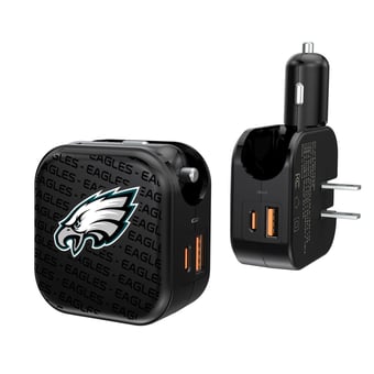 Philadelphia Eagles Dual Port USB Car & Home Charger