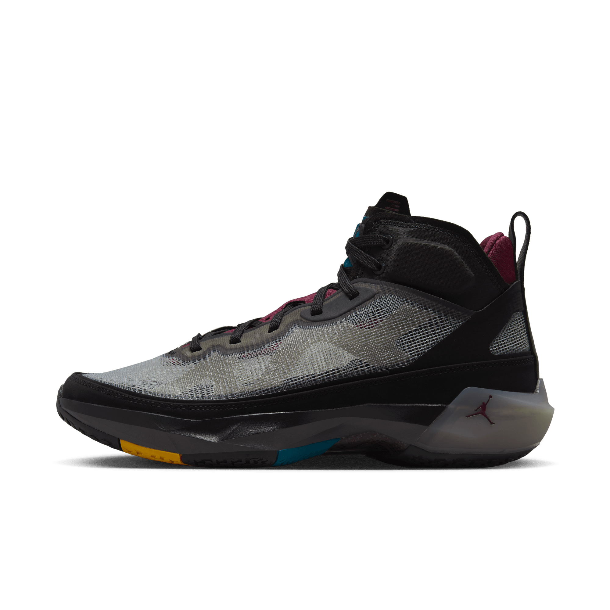 Men's Jordan Brand Black/Burgundy Air Jordan XXXVII Shoe