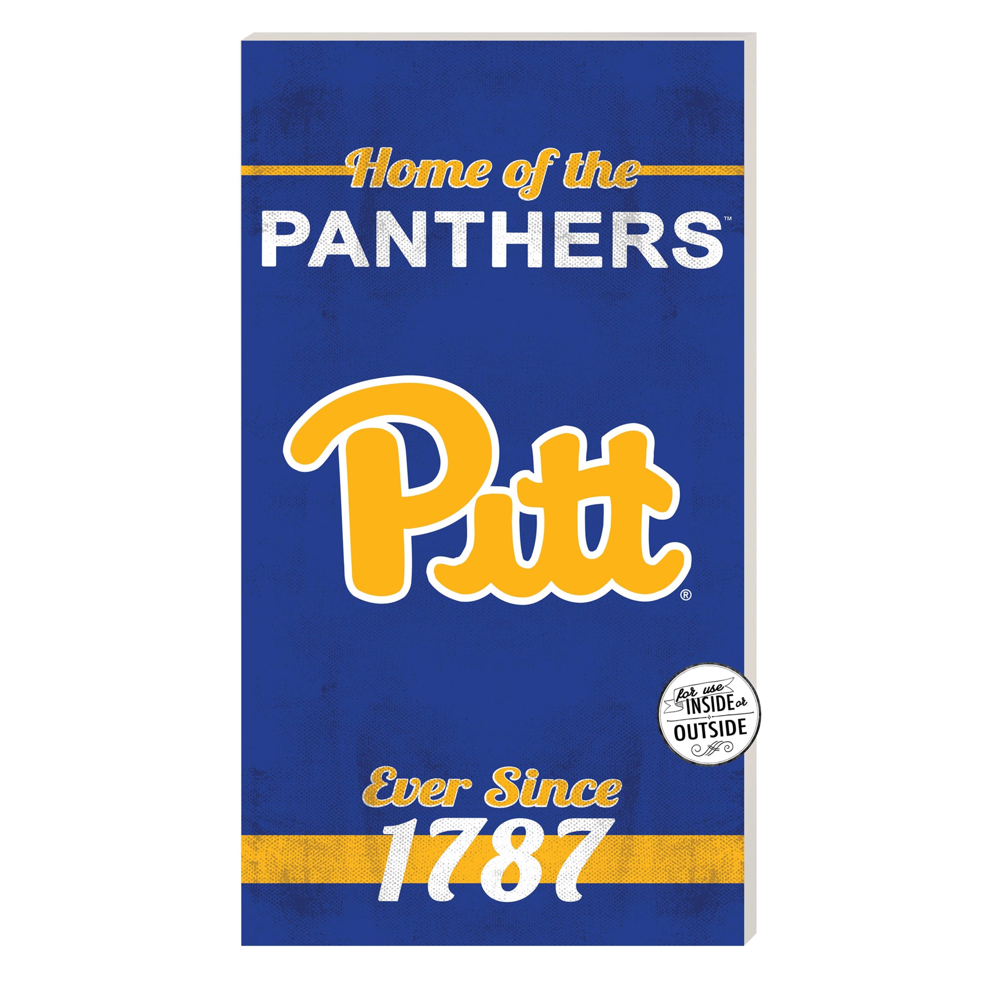 Pitt Panthers 11'' x 20'' Home Of The Sign