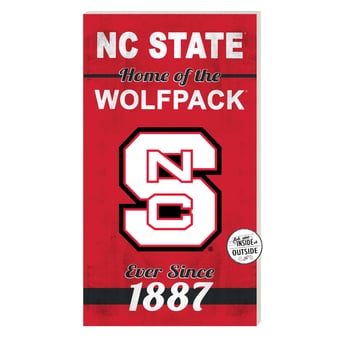 NC State Wolfpack 11'' x 20'' Home Of The Sign
