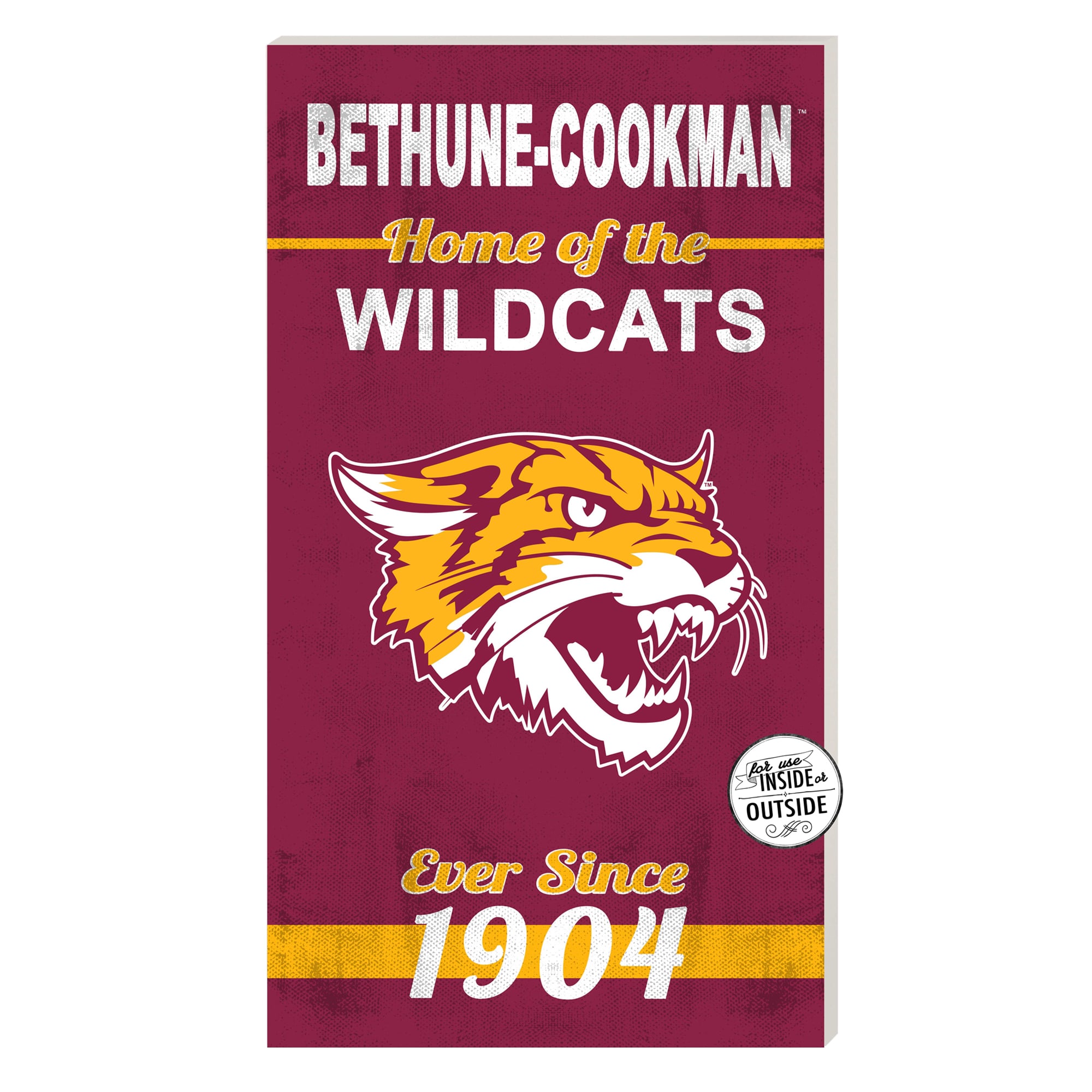Bethune-Cookman Wildcats 11'' x 20'' Home Of The Sign