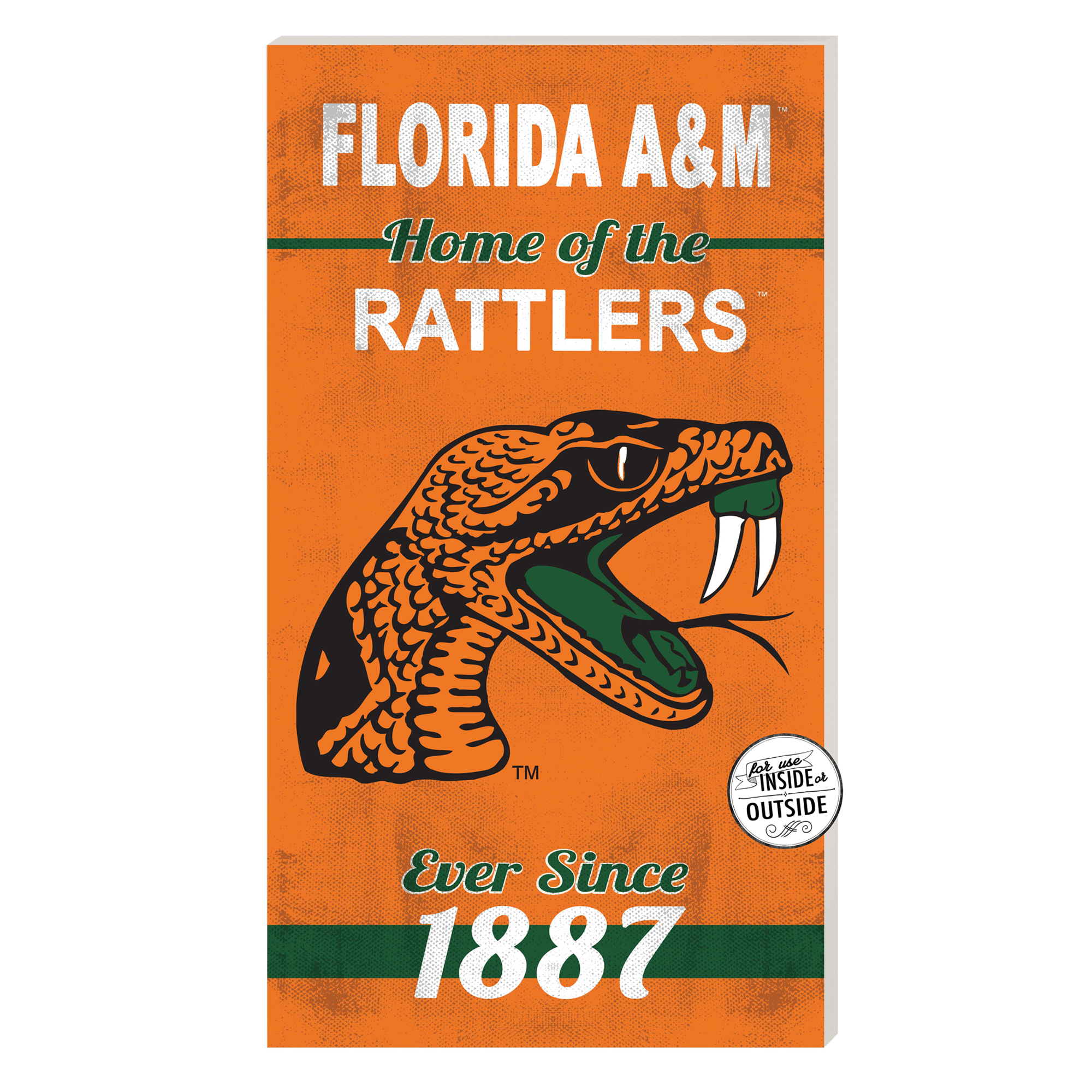 Florida A&M Rattlers 11'' x 20'' Home Of The Sign