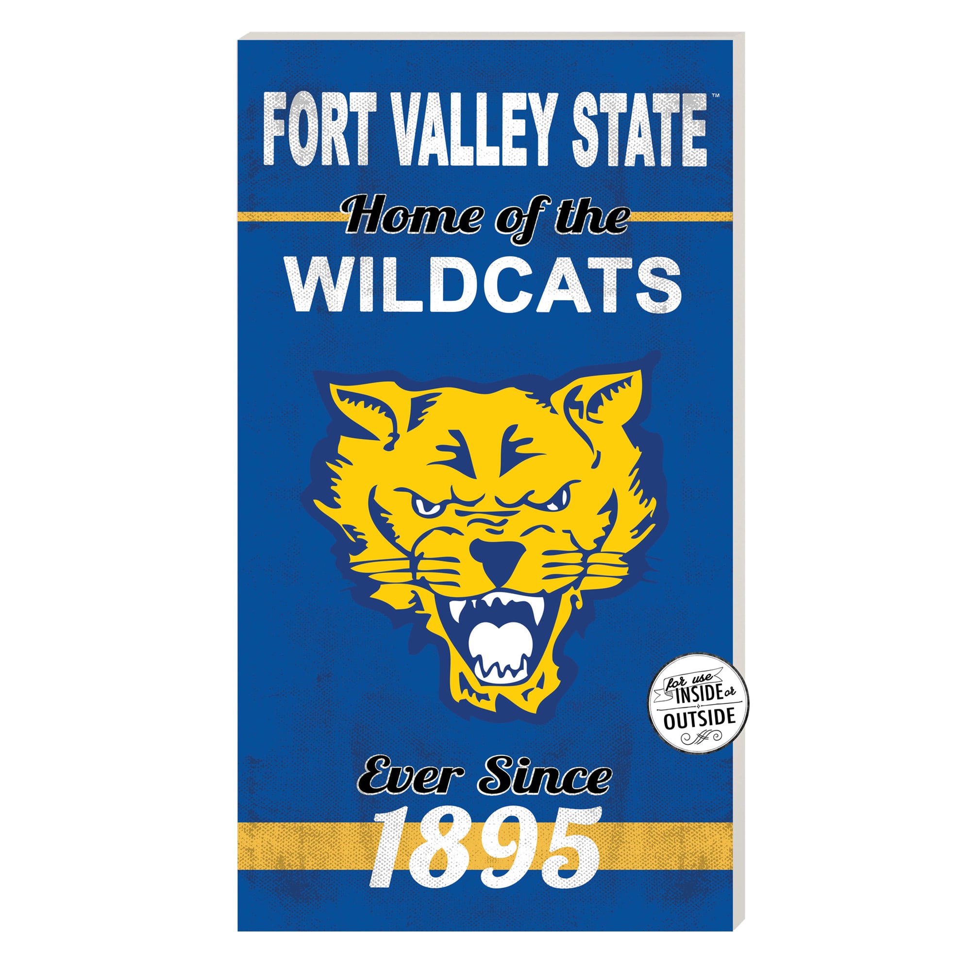 Fort Valley State Wildcats 11'' x 20'' Home Of The Sign