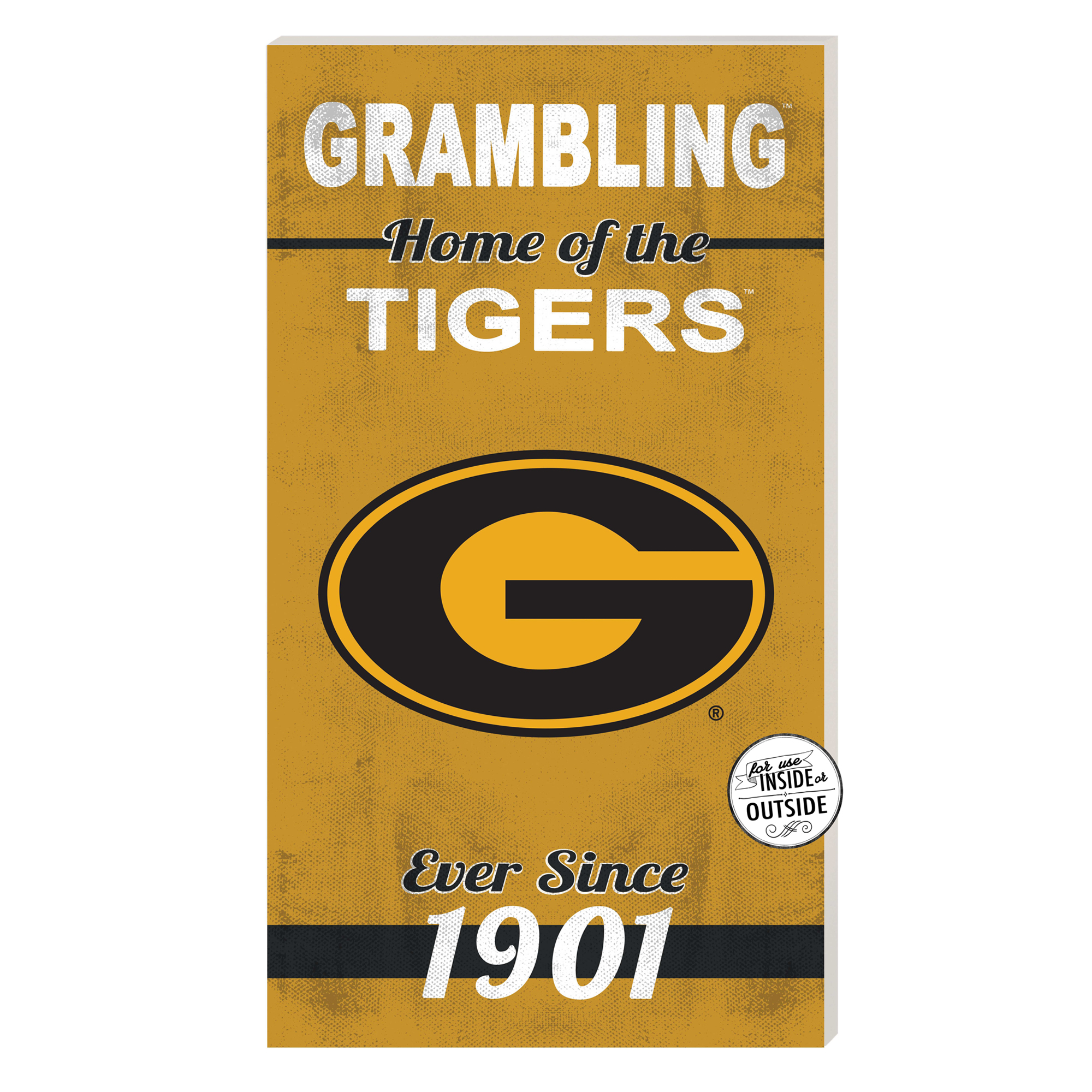 Grambling Tigers 11'' x 20'' Home Of The Sign