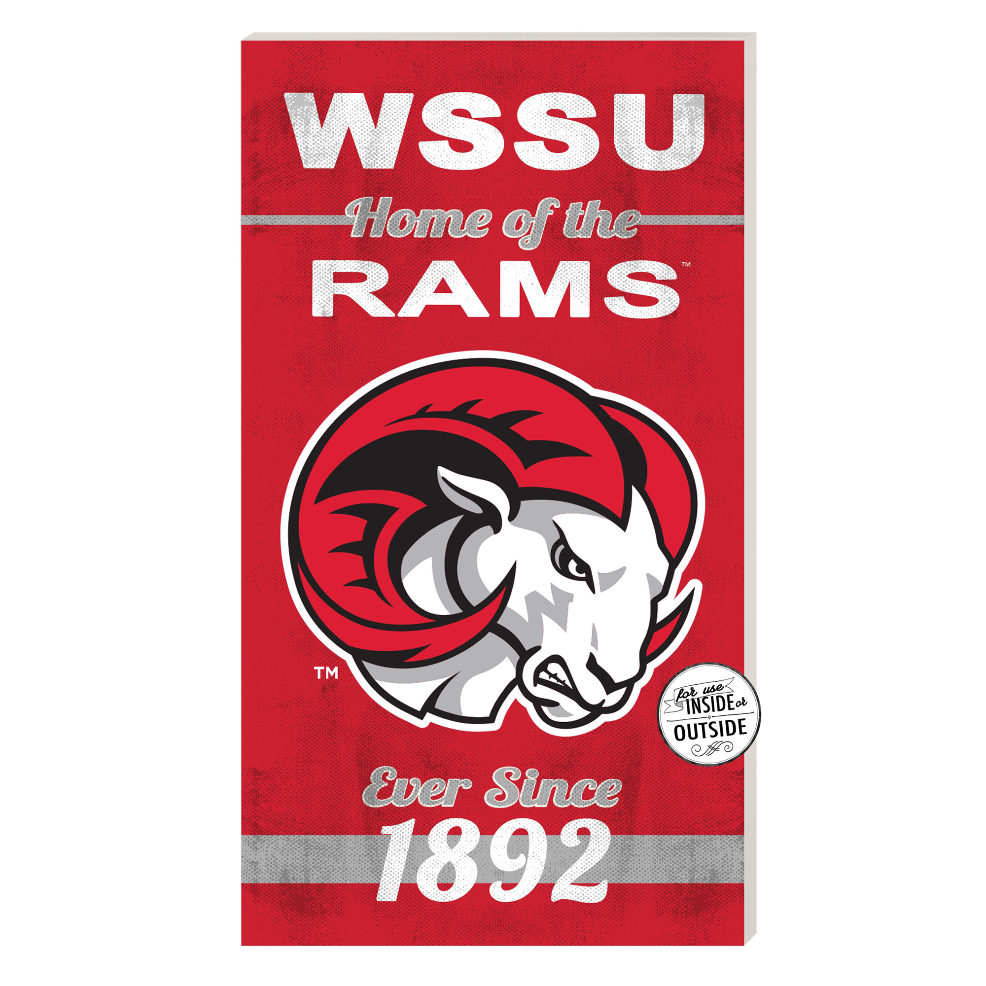 Winston-Salem State Rams 11'' x 20'' Home Of The Sign