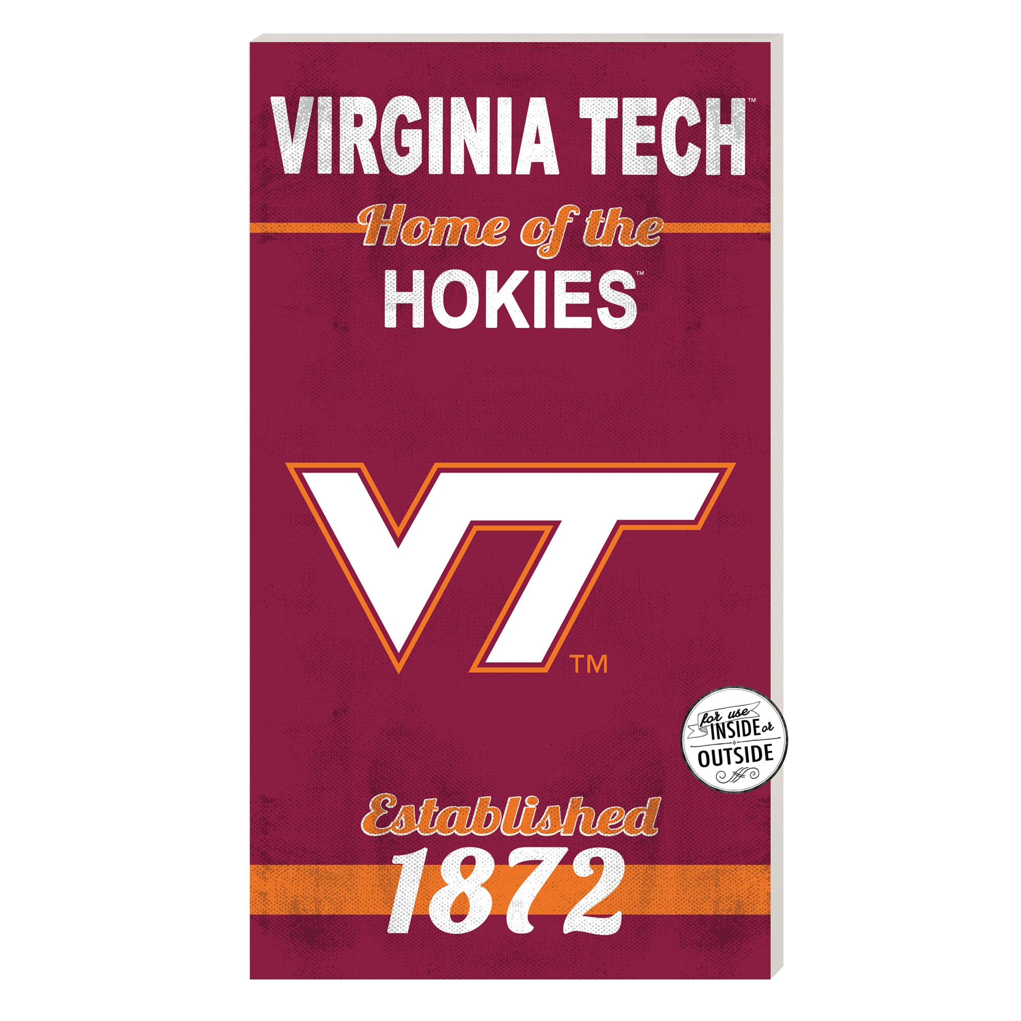 Virginia Tech Hokies 11'' x 20'' Home Of The Sign