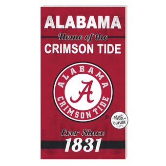 Alabama Crimson Tide 11'' x 20'' Home Of The Sign