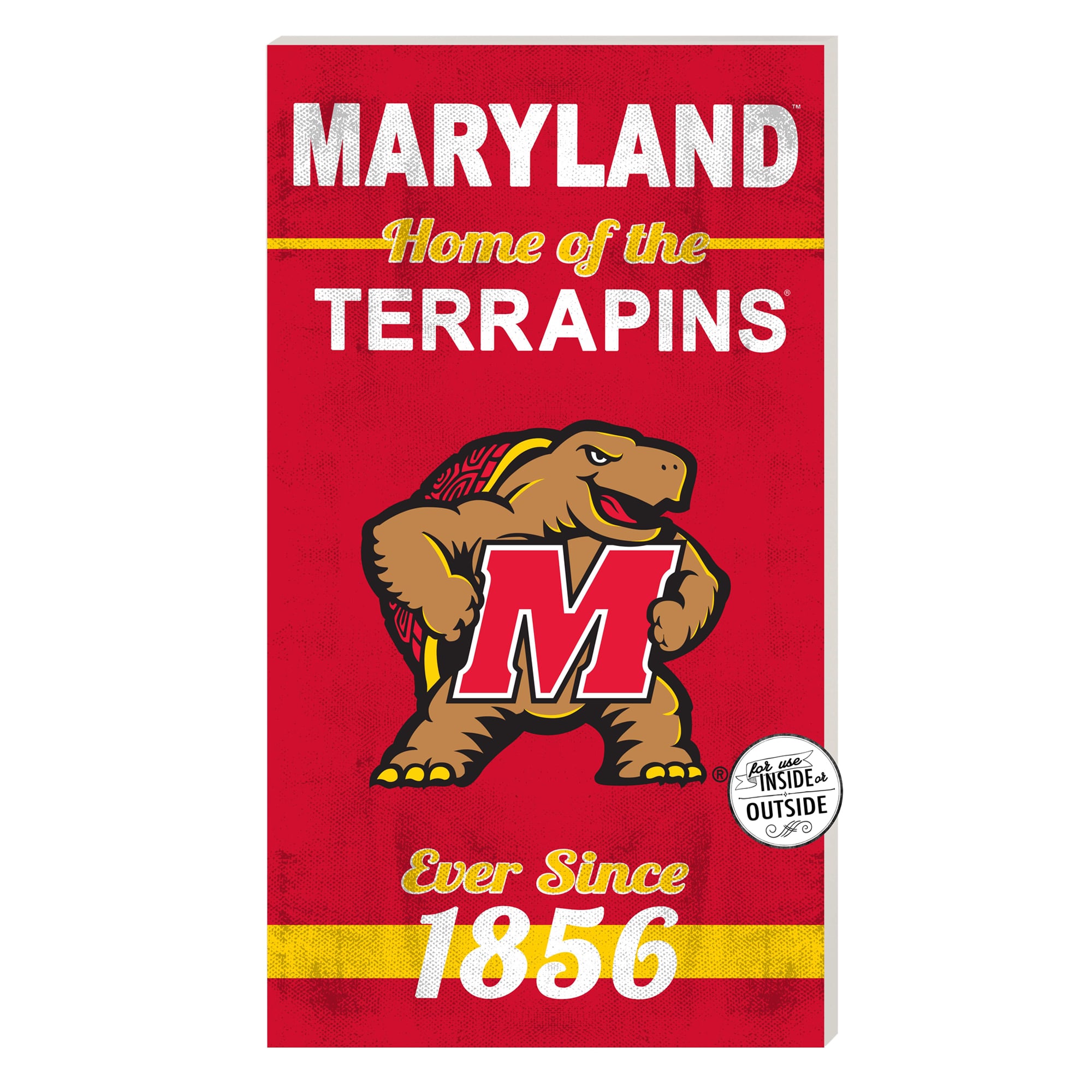 Maryland Terrapins 11'' x 20'' Home Of The Sign