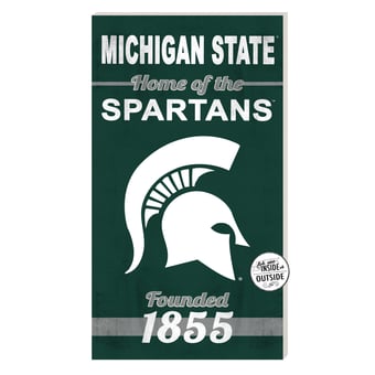 Michigan State Spartans 11'' x 20'' Home Of The Sign