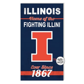 Illinois Fighting Illini 11'' x 20'' Home Of The Sign