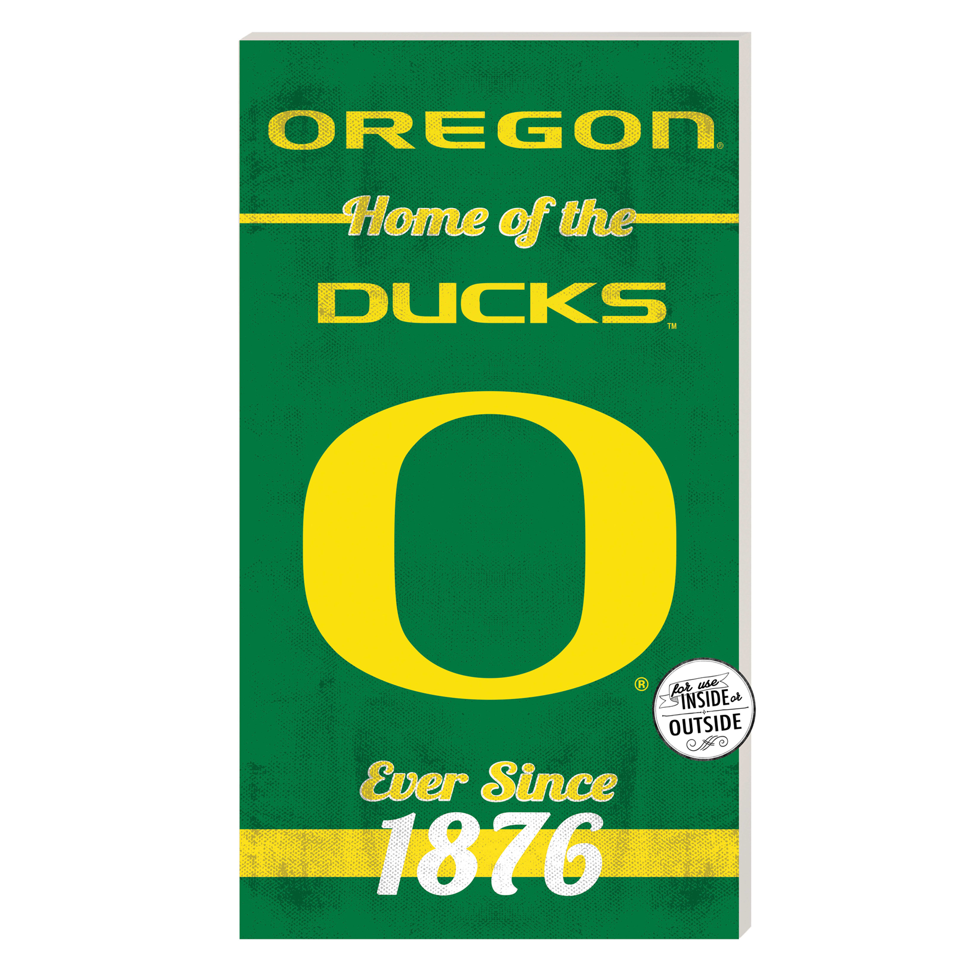Oregon Ducks 11'' x 20'' Home Of The Sign