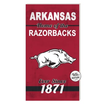Arkansas Razorbacks 11'' x 20'' Home Of The Sign