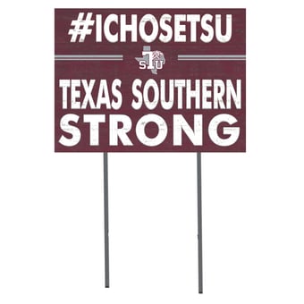 Texas Southern Tigers 18'' x 24'' I Chose Lawn Sign