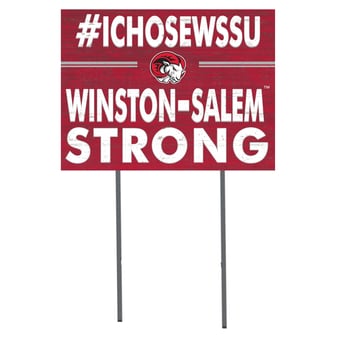 Winston-Salem State Rams 18'' x 24'' I Chose Lawn Sign