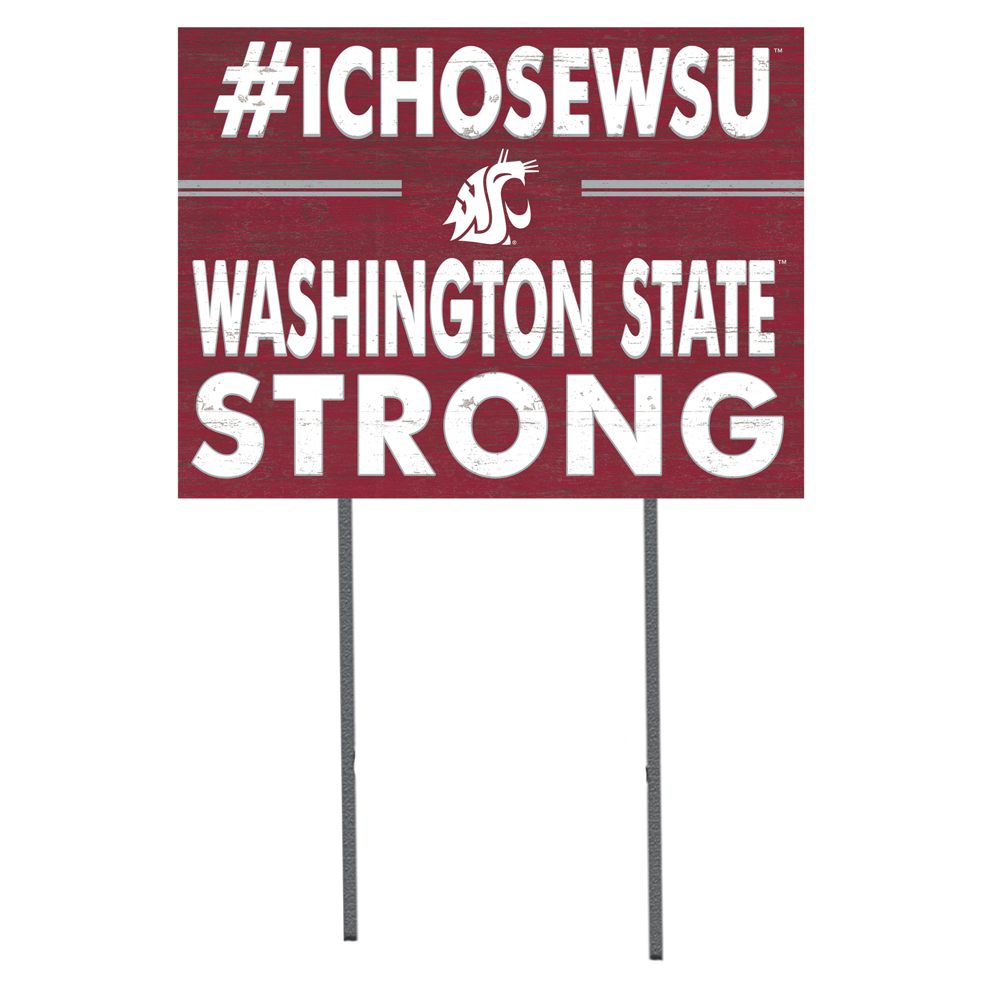 Washington State Cougars 18'' x 24'' I Chose Lawn Sign