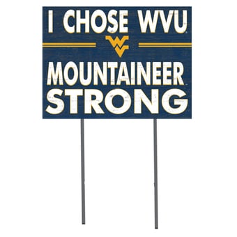 West Virginia Mountaineers 18'' x 24'' I Chose Lawn Sign