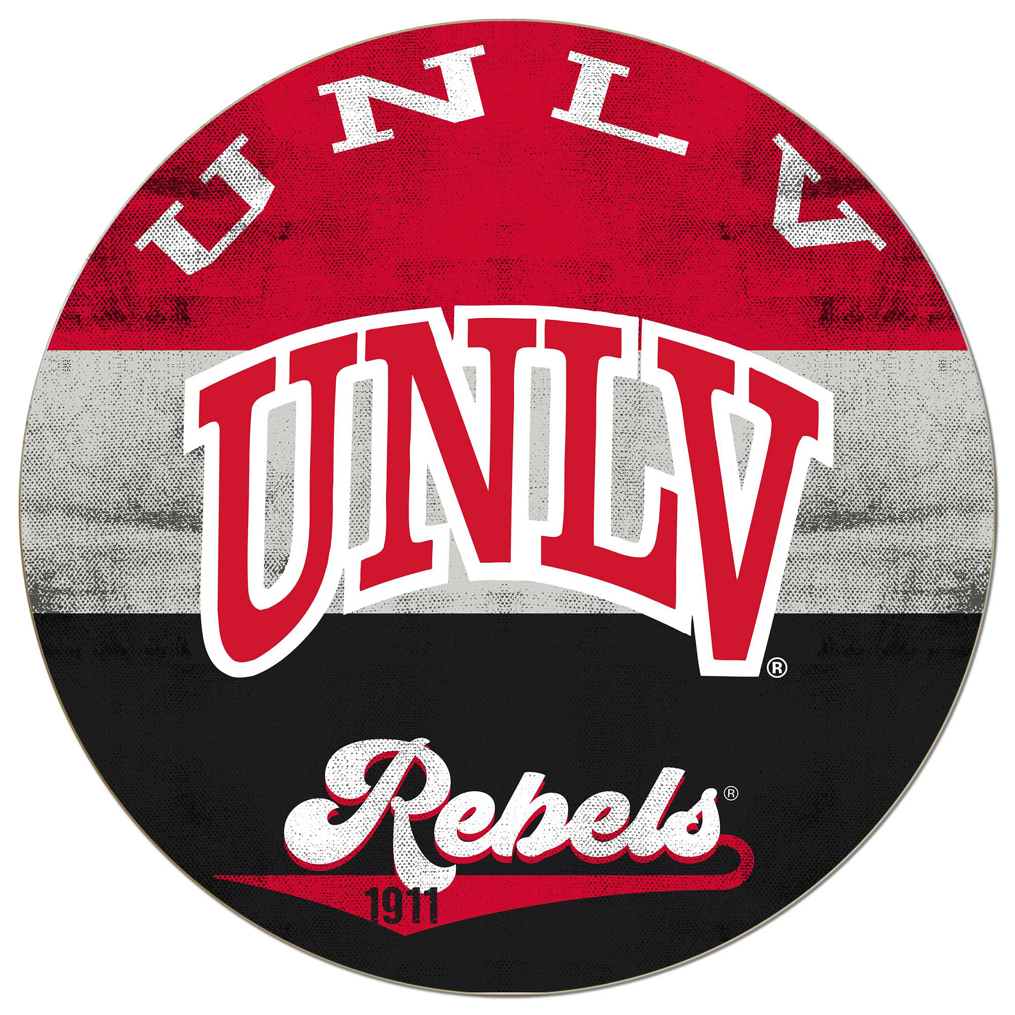 UNLV Rebels 20'' x 20'' Retro Logo Circle Sign