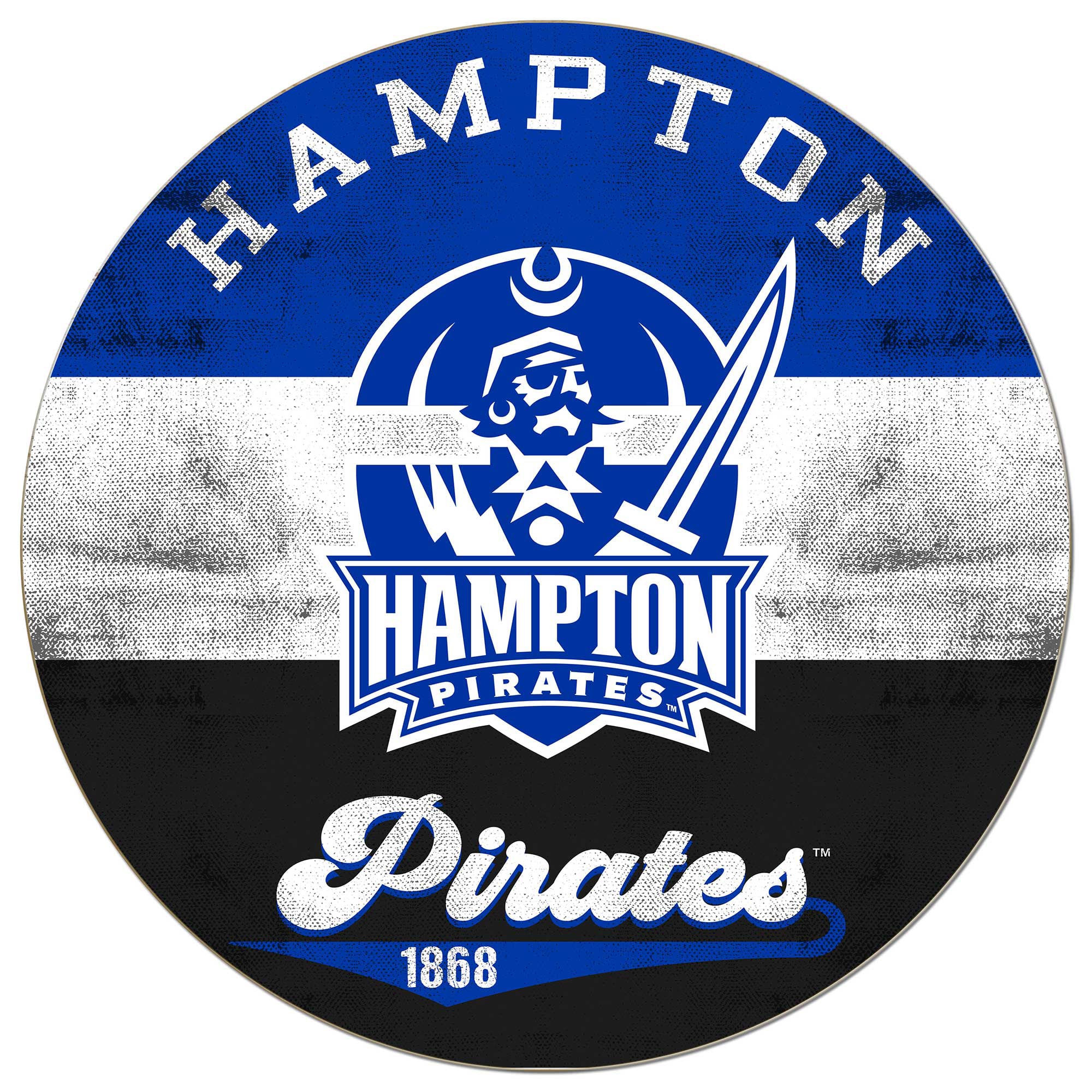 Hampton Pirates 20'' x 20'' Retro Logo Circle Sign