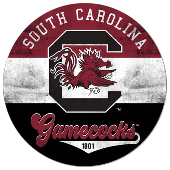 South Carolina Gamecocks 20'' x 20'' Retro Logo Circle Sign