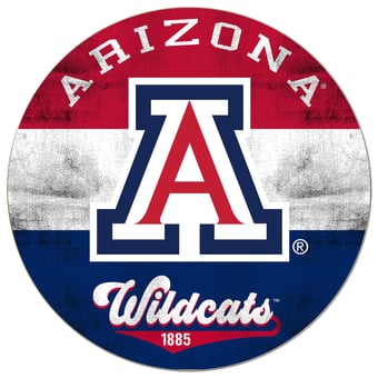 Arizona Wildcats 20'' x 20'' Retro Logo Circle Sign