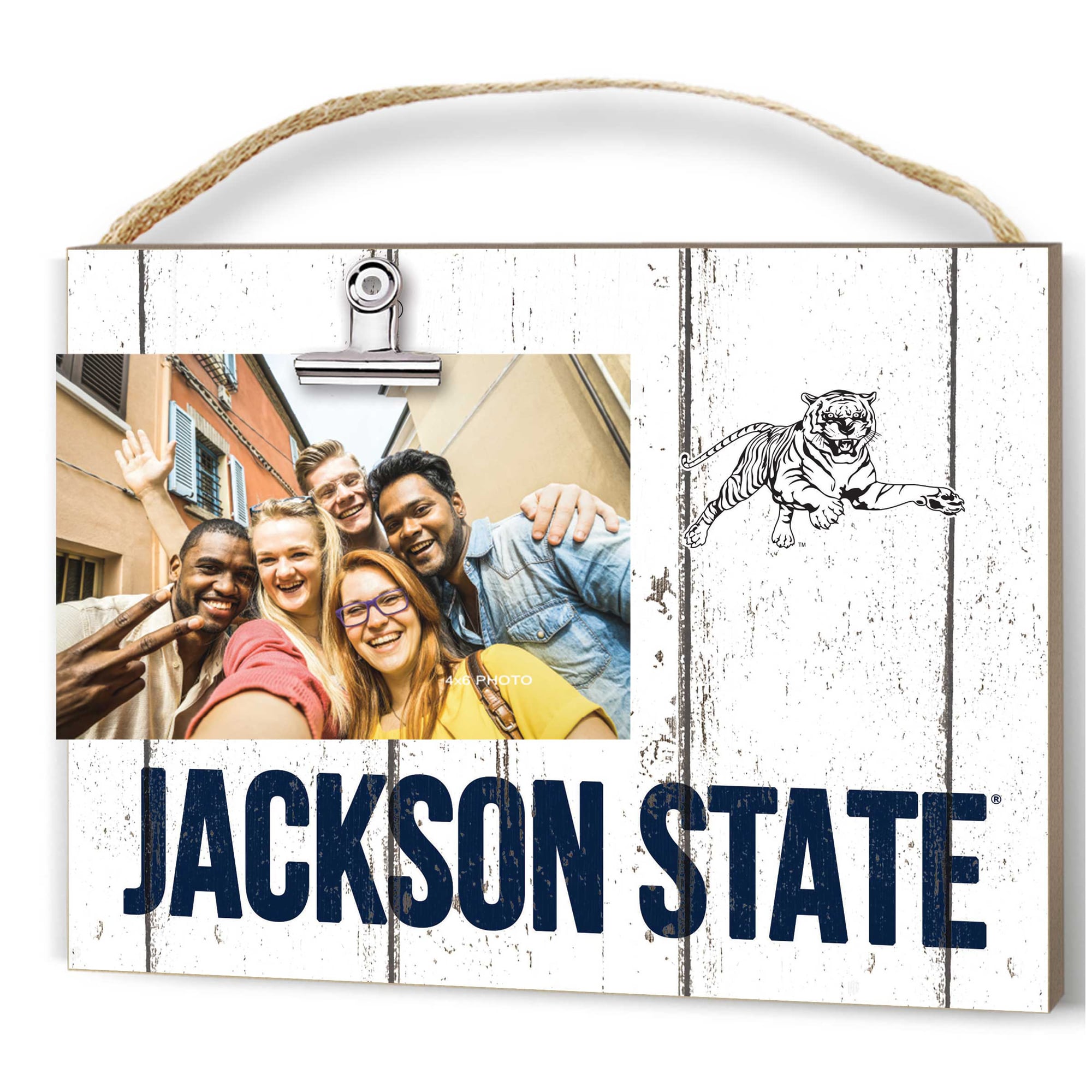 Jackson State Tigers 8'' x 10'' Weathered Clip It Frame