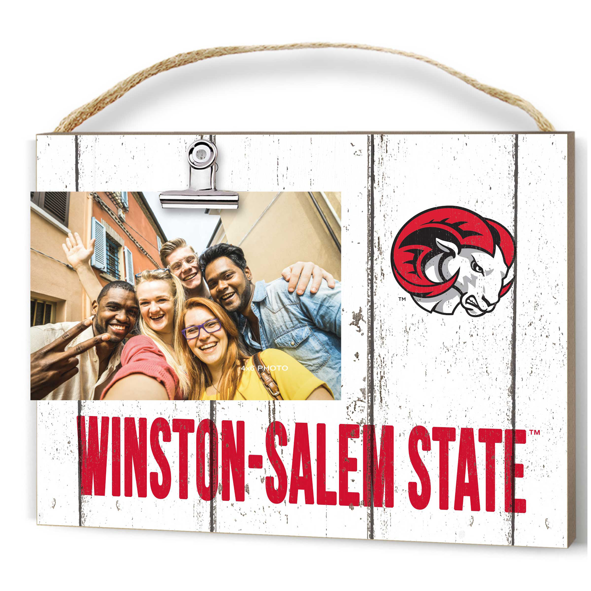 Winston-Salem State Rams 8'' x 10'' Weathered Clip It Frame