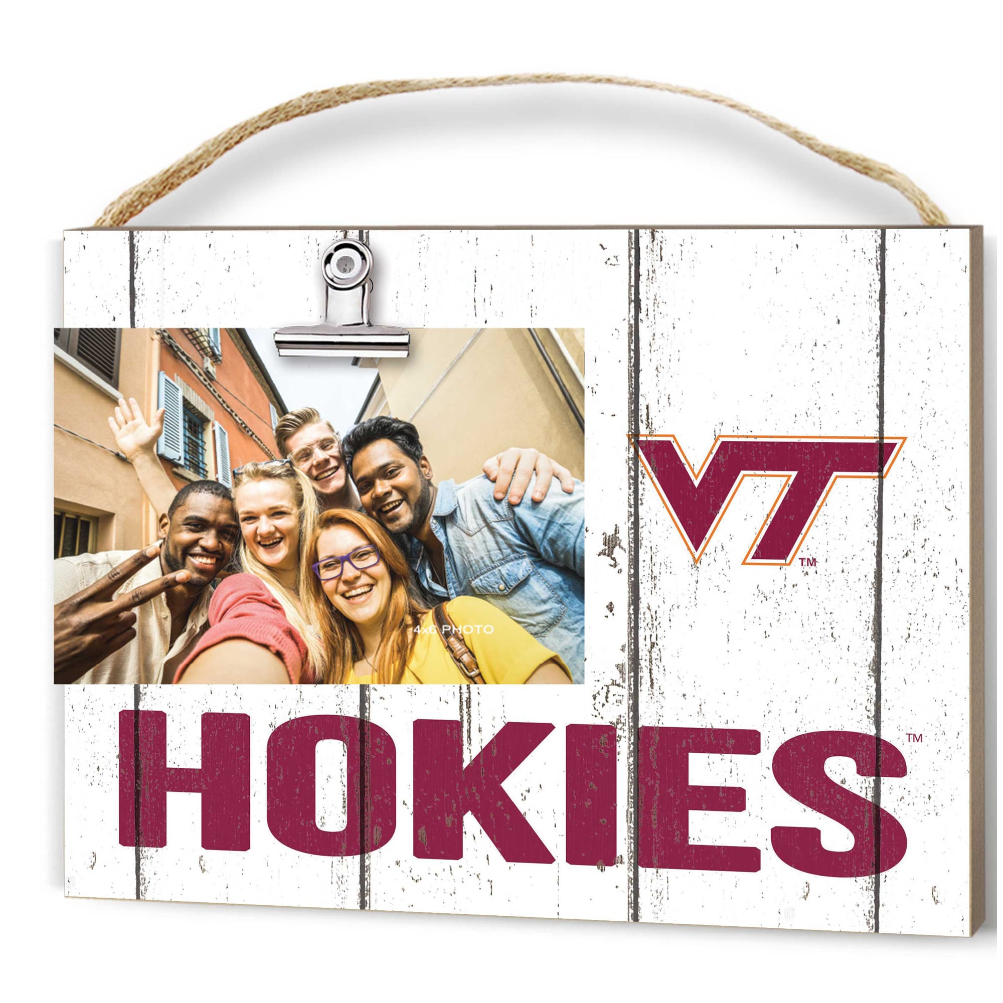 Virginia Tech Hokies 8'' x 10'' Weathered Clip It Frame
